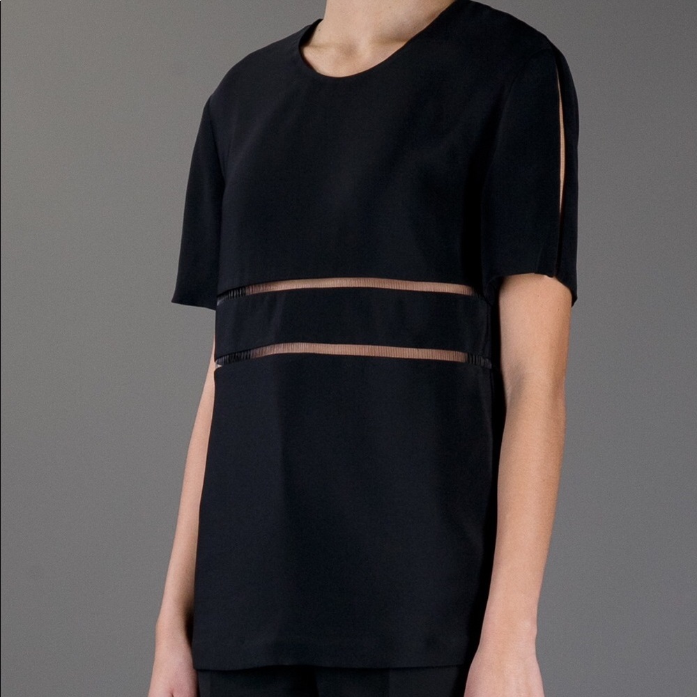 Alexander Wang cutout silk top